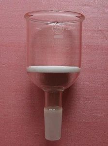 150ml 24/29 Glass Buchner Funnel 3# Coarse Filter Ground Joint Chemical Labware - Picture 1 of 2