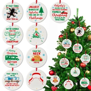 Weihnachten Urlaub hängende Ornamente - 9 Stck. Lustige Film Keramik Weihnachtsbaum... - Bild 1 von 6