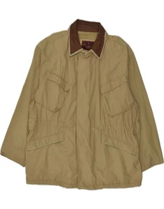 VINTAGE Mens Utility Jacket UK 42 XL Beige Nylon AD06 - Picture 1 of 3