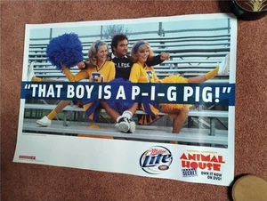 Animal House John Belushi Cheerleader Poster Miller Lite Bier ~ That Boy is a Pig - Bild 1 von 5