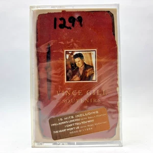 Vince Gill - Souvenirs - 1995 Cassette - Mint, SEALED w/Hype Sticker - Picture 1 of 3