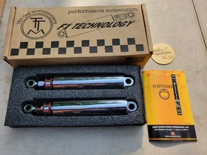 NUEVO para Harley Davidson 87-99 Softail Ted Tine Amortiguadores Traseros Ajustables Cromo #2 - Imagen 1 de 22