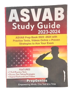 ASVAB Studienführer 2023-2024 Vorbereitungsbuch mit Praxistests Videos online - Bild 1 von 6