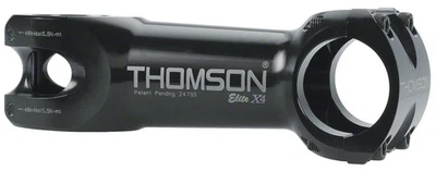 Thomson Elite X4 Mountain Stem: 100mm, 31.8 Clamp, +/-0, 1 1/8", Aluminum, Black - Image 1 of 3