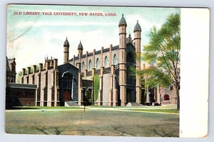 New Haven Connecticut Old Library Yale University Postcard C702 - Picture 1 of 2
