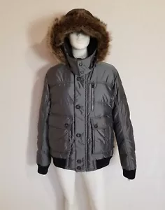 Bogner sehr leichte warme Jacke Daunenjacke Stahlgrau Echtpelz Fell Coyote - Bild 1 von 21