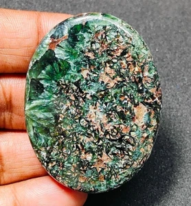 Copper Seraphinite Cabochon Gemstone Natural Seraphinite Loose Stone 127Ct 11931 - Picture 1 of 5