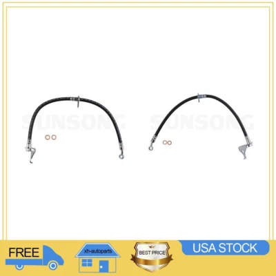 Manguera hidráulica de freno delantero Honda Fit Sunsong 2009 2010 2011 2012 2013 2 piezas Foto 1 de 4