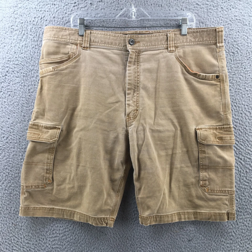 Pantalones Cortos Carga Paredes Para Hombre 40 (Real 40X10) Beige Bolsillos Alto Informales Cremallera Mosca Foto 1 de 4