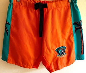 MENACE SPORT SE Elite Hockey board shorts size youth Large orange palm trees - Picture 1 of 11