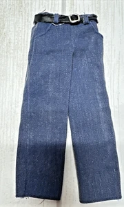 BARBIE DOLL CLOTHES KEN DARK BLUE DENIM JEANS PANTS BOTTOMS VINTAGE TROUSERS - Picture 1 of 8