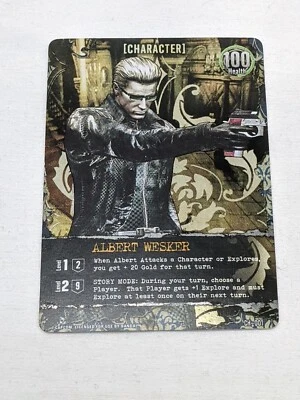Foil Albert Wesker Character Promo Card Resident Evil Deck Building Game - Image 1 of 4