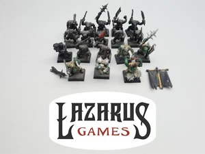 Warhammer TOW Orc & Goblin Tribes Orruk Warclans - Boyz Mob x18 (painted) - Picture 1 of 8