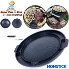 Samgyupsal Large Cooking Plate Korean BBQ Grill Pan Stovetop Camping Smokeless
