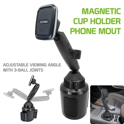 CelletMagnetic Smartphone Cup Holder Mount, Heavy-Duty Mount with Adjustable Arm - Image 1 of 4