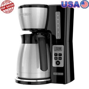 Programmable Coffee Maker 12 Cup Vortex Brewing Thermal Carafe Strength Selector - Bild 1 von 8