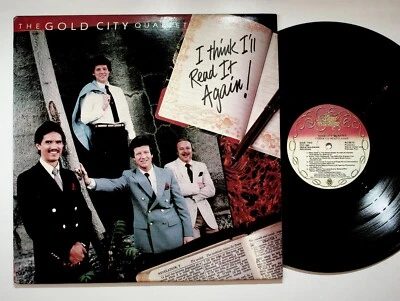 Gold City Quartet I Think I'll Read It Again LP 1983 Heartwarming Foto 1 de 4