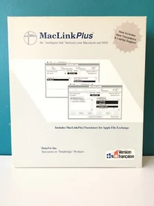 APPLE MACINTOSH  MACLINK PLUS (1988) BOX + NOTICE + ACCESSORIES + FLOPPY DRIVES - Imagen 1 de 8