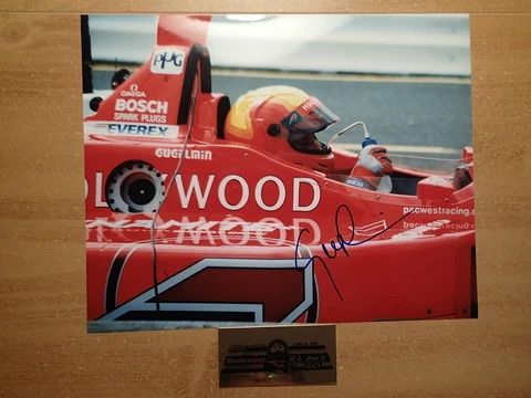 MAURICIO GUGELMIN-Signed 8 X 10 Portland Photo-INDYCAR/CART-W/Plaque & C.O.A Cover