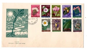 Yugoslavia 1957 Flowers First Day Cover As Scanned - Picture 1 of 2