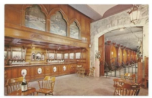 AK California Christian Brothers Weinfass Keller Bar Ansicht RPPC 1950er - Bild 1 von 2