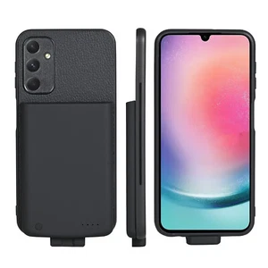 Portable 2in1 Battery Charger Case Cover Smart Power Bank For Samsung Galaxy A24 - Picture 1 of 10