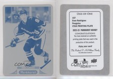 2022-23 Upper Deck Parkhurst Printing Plate Cyan 1/1 Evan Rodrigues #157