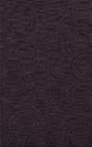 Purple Transitional Loops Rings Area Rug Circles DV3 - Picture 1 of 12