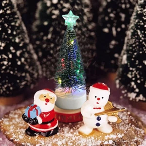 Mini LED Glowing Christmas Tree Night Light Xmas Home Tabletop Ornament Gift - Picture 1 of 11
