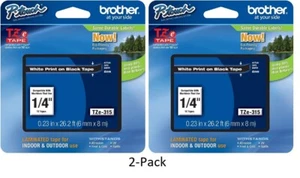 2-Pack GENUINE Brother TZe-315 Label Tape TZ315 * Authorized Brother Dealer * - Picture 1 of 1