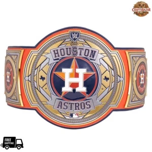 Houston Astros Legacy Championship Replica Title Wrestling Belt 2mm Brass Adult - Picture 1 of 7