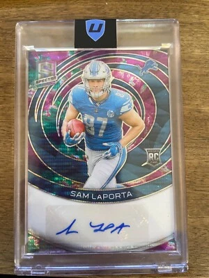 2023 Panini Spectra - Rookie Autographs Sam LaPorta #RAU-SLA Celestial Prizm /75 - Image 1 of 2