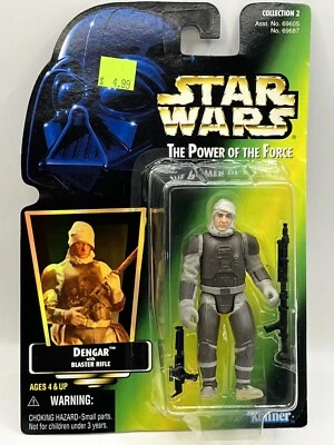 Figura de acción Star Wars El poder de la fuerza Dengar con rifle bláster Foto 1 de 4
