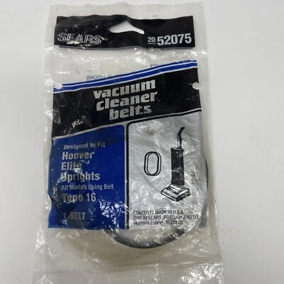 Correas de aspiradora Sears tipo 16 para Hoover Elite vertical 2052075 (52075) Foto 1 de 2