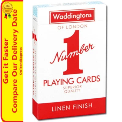 Waddingtons RED Number 1 Superior Quality Playing Cards - Image 1 of 4