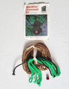 RUDI Macrame Ornament Kit 236 Knot House Industries Open Complete Vintage - Picture 1 of 4