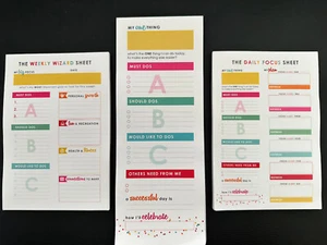 Planner Set: Living Well Weekly Wizard, My One Thing, Dailt Focus Sheets Bundle - Picture 1 of 5