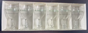 Irish Coffee 6" Stemmed Glasses Gold Rim by J. G. Durand  Boxed Set of 6 France - Picture 1 of 7