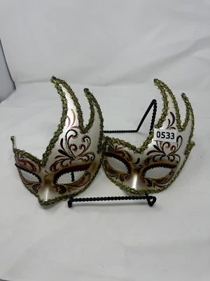 VENETIAN MASQUERADE BALL MASK CARNIVAL NEW YEAR'S EVE - Image 1 of 2