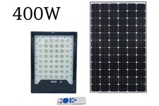 Faro led solare 400W luce fredda proiettore led rgb indicatore carica esterno
