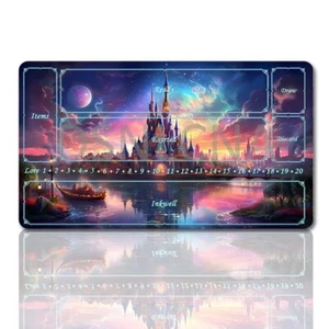 Playmat Suitable for Lorcana TCG, includes Storage Bag, 24 x 14 inches Style43-5 - Picture 1 of 5