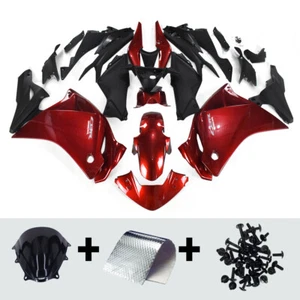 Red Black Fairings for Honda CBR250R CBR250RR 2011 2012 2013 2014 ABS Bodywork - Picture 1 of 6