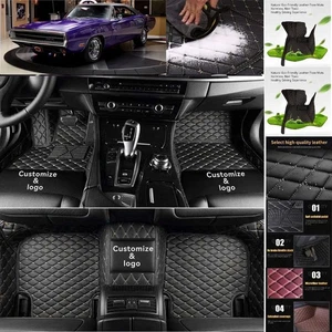 For Dogde Charger Floor Mats Waterproof Auto Custom Liner Carpets PU Leather - Imagen 1 de 42