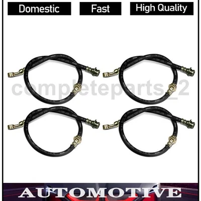 4 mangueras de freno delanteras traseras para camioneta Chevrolet P30 1974 GMC C35 P35 1975 Foto 1 de 4