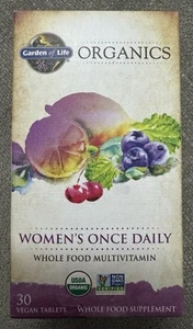 Garden of Life Organics Once Daily Vegan Tablets for Women - 30 Ct. Exp-09/2027 - Picture 1 of 5