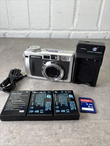 Pentax Optio 750Z Digitalkamera 7MP CCD Sensor - sehr guter Zustand - komplett - funktionsfähig! - Bild 1 von 11