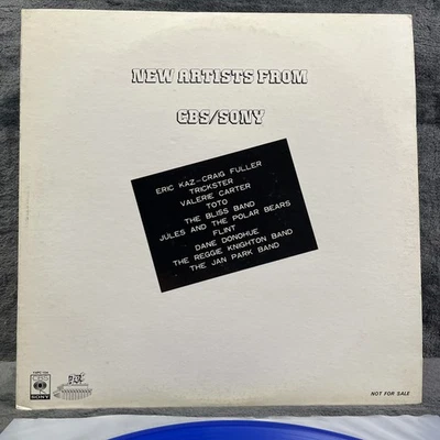 New Artists From CBS/SONY Japan Pressing Promo LP Blue Vinyl Record Schallplatte - Bild 1 von 4