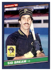 1986 Donruss #566 Sid Bream - FREE SHIPPING - Picture 1 of 2