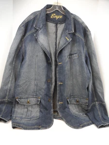 Vtg. Enyce Men's Blue Jean Jacket Blazer Cotton - Size 3XL - Picture 1 of 9