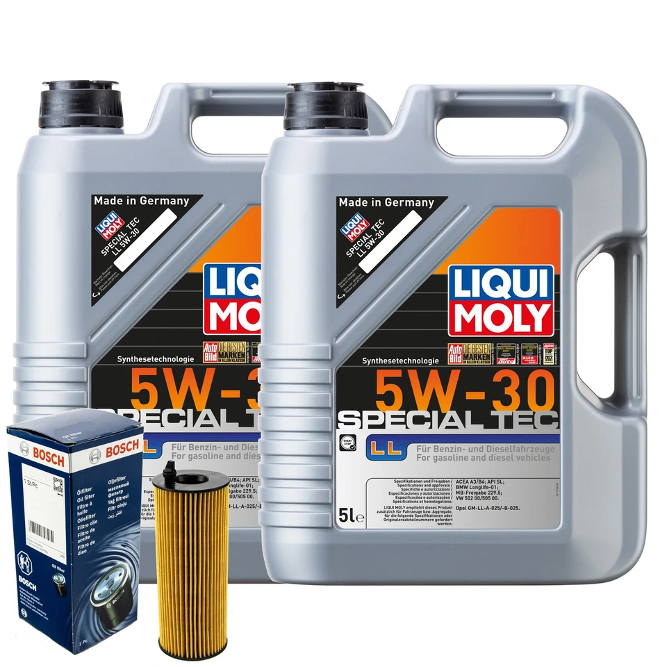 Motoröl 5W30 LIQUI MOLY Special Tec Ll 10L+BOSCH Ölfilter